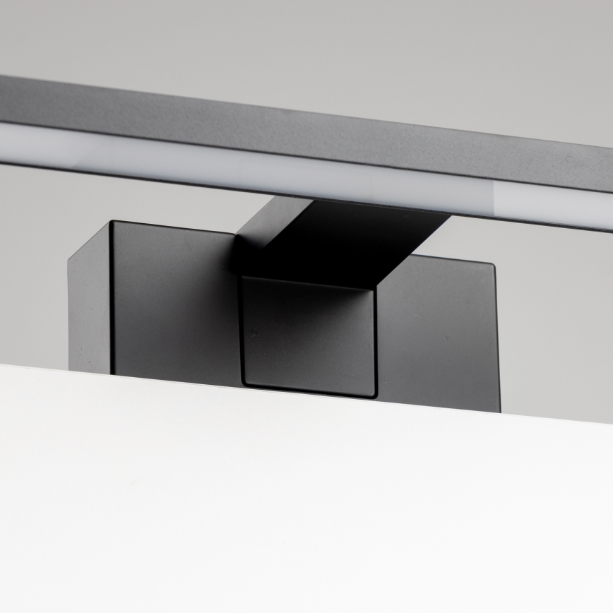 Aigostar - Kylpyhuoneen LED-peilivalo LED/8W/230V 4000K 40 cm IP44 musta