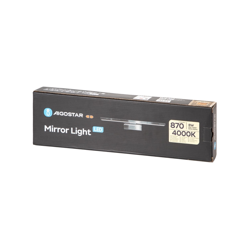 Aigostar - Kylpyhuoneen LED-peilivalo LED/8W/230V 4000K 40cm IP44