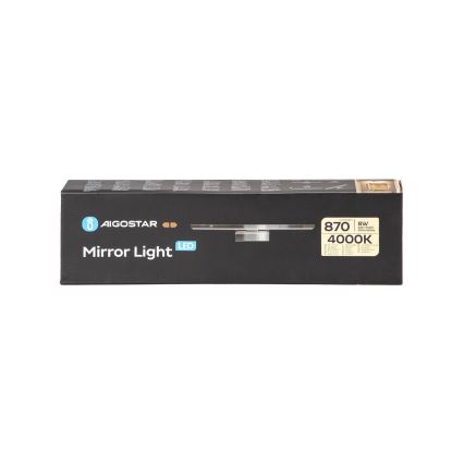 Aigostar - Kylpyhuoneen LED-peilivalo LED/8W/230V 4000K 40cm IP44