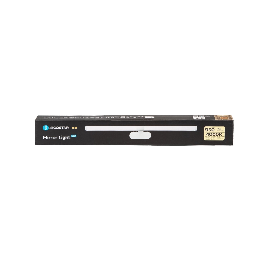 Aigostar - Kylpyhuoneen LED-peilivalo LED/8W/230V 4000K 60cm IP44