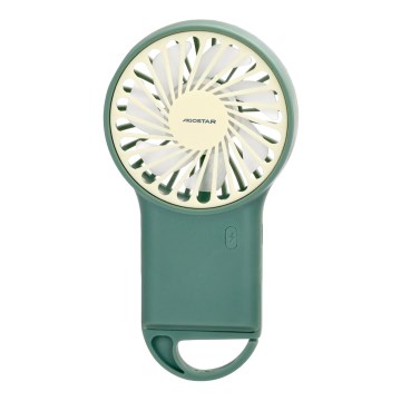 Aigostar - Ladattava taskutuuletin 4W/5V 500mAh USB vihreä
