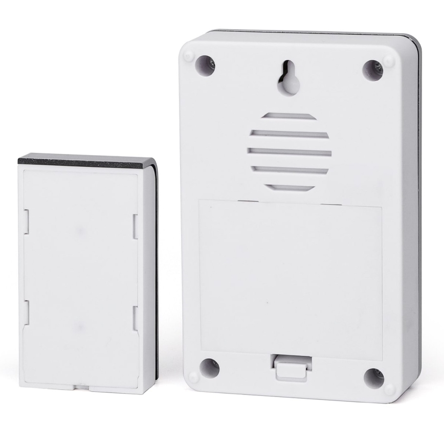 Aigostar - Langaton ovikello 3xAA IP44 hopea