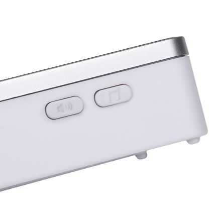 Aigostar - Langaton ovikello 3xAA IP44 hopea