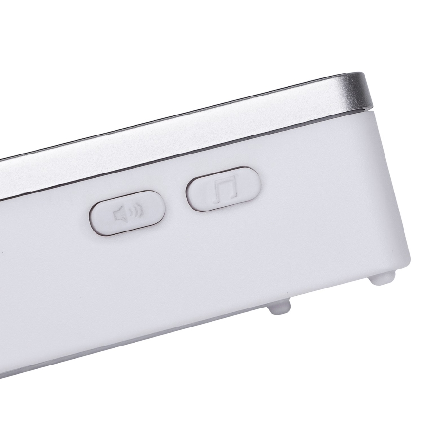 Aigostar - Langaton ovikello 3xAA IP44 hopea