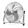 Aigostar - Lattiatuuletin 100W/230V kiiltävä kromi