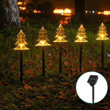 Aigostar - LED aurinkokäyttöinen joulukoristevalaisin LED/0,054W/1,2V 1m IP65 lämmin valkoinen