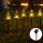 Aigostar - LED aurinkokäyttöinen joulukoristevalaisin LED/0,054W/1,2V 1m IP65 lämmin valkoinen