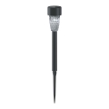 Aigostar - LED aurinkokäyttöinen lamppu LED/0,006W/1,2V 40 mAh 29,7 cm musta 6500K IP44