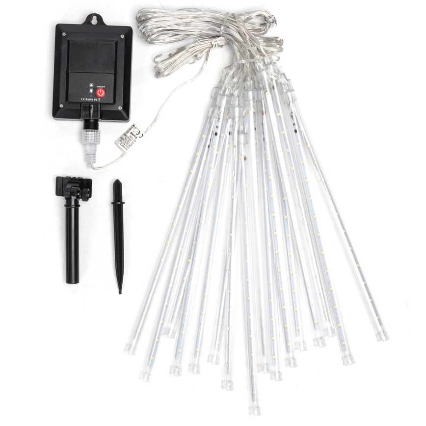 Aigostar - LED aurinkokenno jouluketju 384xLED/13m IP65 1200 mAh kylmänvalkoinen