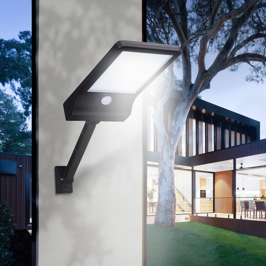 Aigostar - LED aurinkokenno katuvalaisin liiketunnistimella LED/2,3W/5,5V IP65