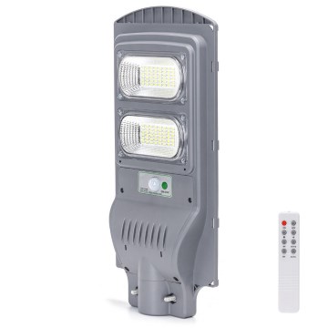 Aigostar - LED Aurinkokennokatuvalo anturilla LED/100W/3,2V 10000mAh IP65 6500K + kauko-ohjaus