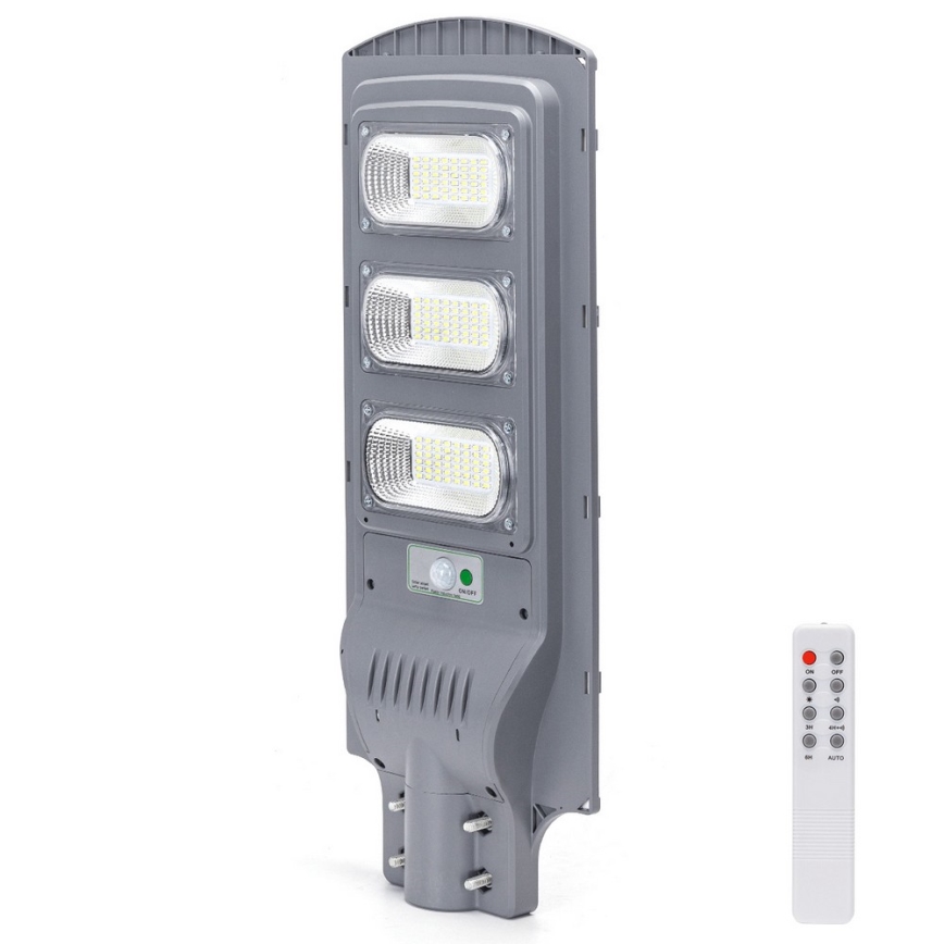 Aigostar - LED Aurinkokennokatuvalo anturilla LED/150W/3,2V 15000mAh IP65 6500K + kauko-ohjaus