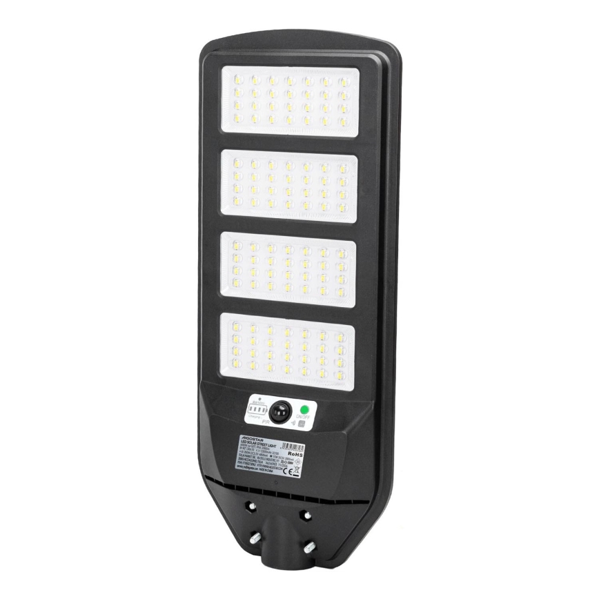 Aigostar - LED Aurinkokennokatuvalo anturilla LED/200W/3,2V 12000mAh IP65 6500K + kauko-ohjaus