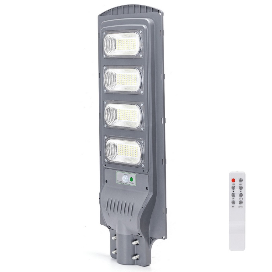 Aigostar - LED Aurinkokennokatuvalo anturilla LED/200W/3,2V 20000mAh IP65 6500K + kauko-ohjaus