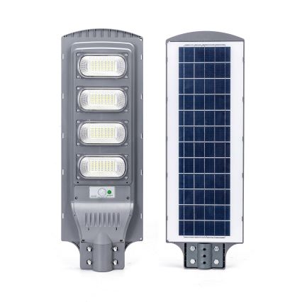 Aigostar - LED Aurinkokennokatuvalo anturilla LED/200W/3,2V 20000mAh IP65 6500K + kauko-ohjaus