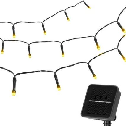 Aigostar - LED Aurinkokennoketju 100xLED/12m IP65 lämmin valkoinen