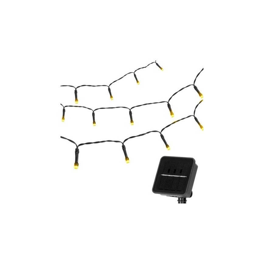 Aigostar - LED Aurinkokennoketju 100xLED/12m IP65 lämmin valkoinen