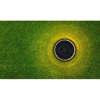 Aigostar - LED-aurinkokennolamppu LED/0,6W/5,5V 24,5 cm 3200K IP66 musta