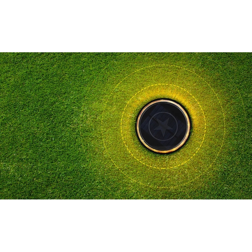 Aigostar - LED-aurinkokennolamppu LED/0,6W/5,5V 24,5 cm 3200K IP66 musta