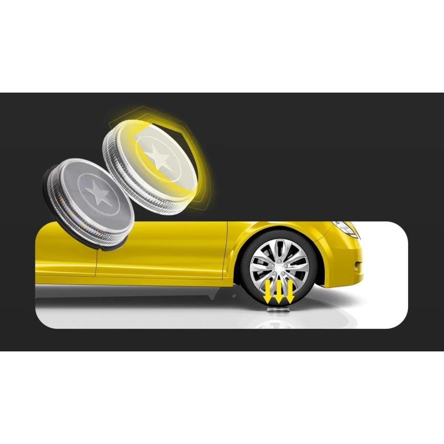 Aigostar - LED-aurinkokennolamppu LED/0,6W/5,5V 24,5 cm 3200K IP66 musta