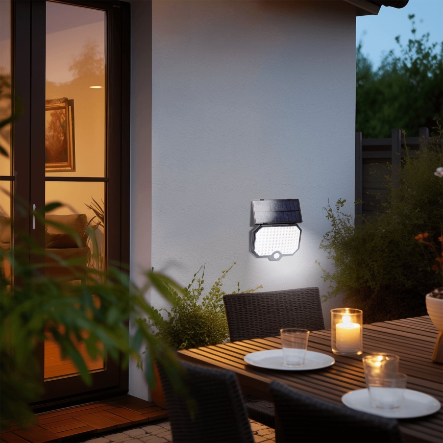 Aigostar - LED Aurinkokennovalo liiketunnistimella LED/2,4W/3,7V IP65