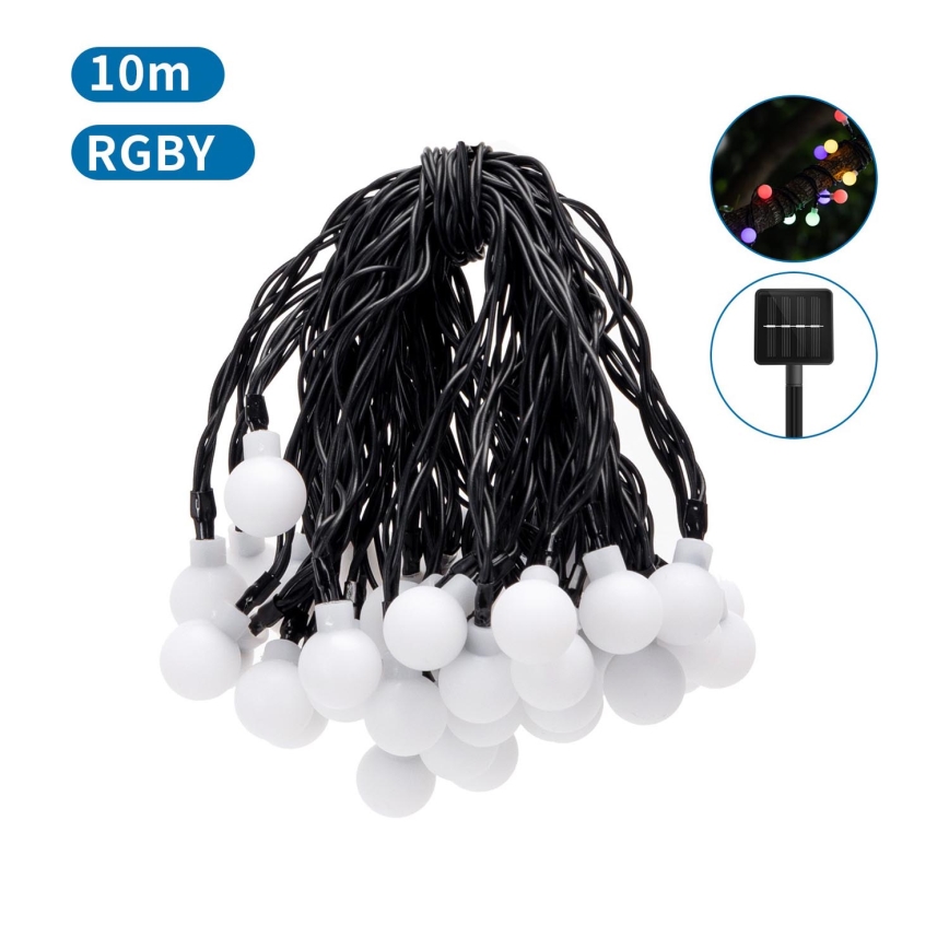 Aigostar - LED aurinkokennovalosarja 50xLED/8 toimintoa 12m IP65 800 mAh monivärinen