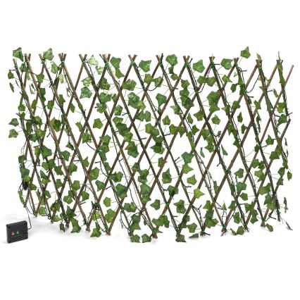 Aigostar - LED-aurinkoketju 102xLED/2x0,7m IP65 lämpimänvalkoinen ivy