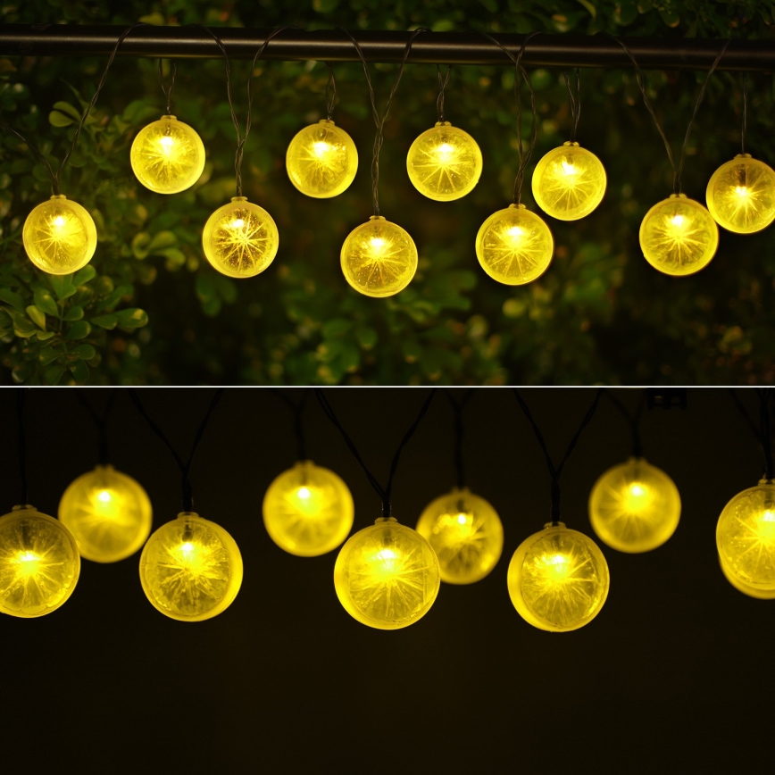 Aigostar - LED Aurinkoketju 10xLED/3,8m IP44 lämmin valkoinen