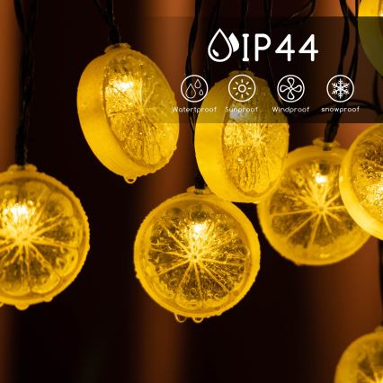 Aigostar - LED Aurinkoketju 10xLED/3,8m IP44 lämmin valkoinen