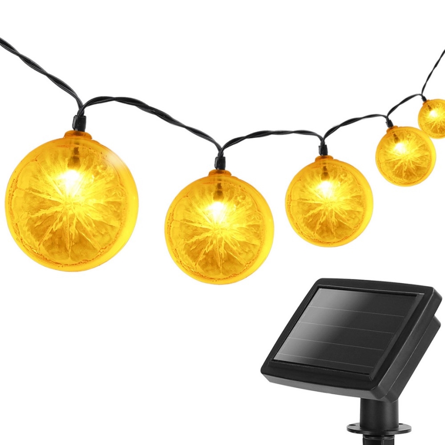 Aigostar - LED Aurinkoketju 10xLED/3,8m IP44 lämmin valkoinen