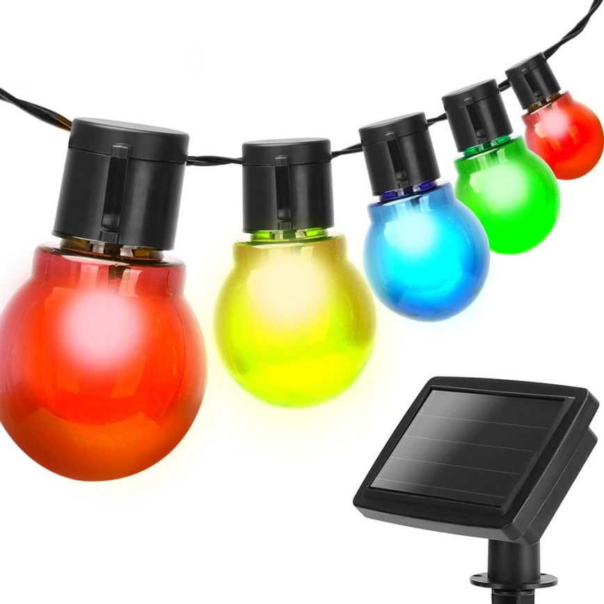 Aigostar - LED Aurinkoketju 20xLED/5,8m IP44 monivärinen