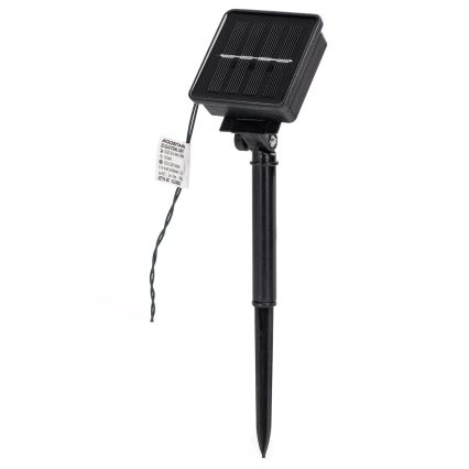 Aigostar - LED aurinkokäyttöinen joulukoristevalosarja 50xLED/8 toimintoa 12m 800mAh IP65 lämmin valkoinen