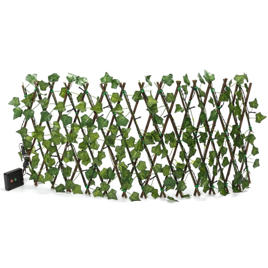 Aigostar - LED-aurinkoketju 56xLED/2x0,4m IP65 lämpimänvalkoinen ivy