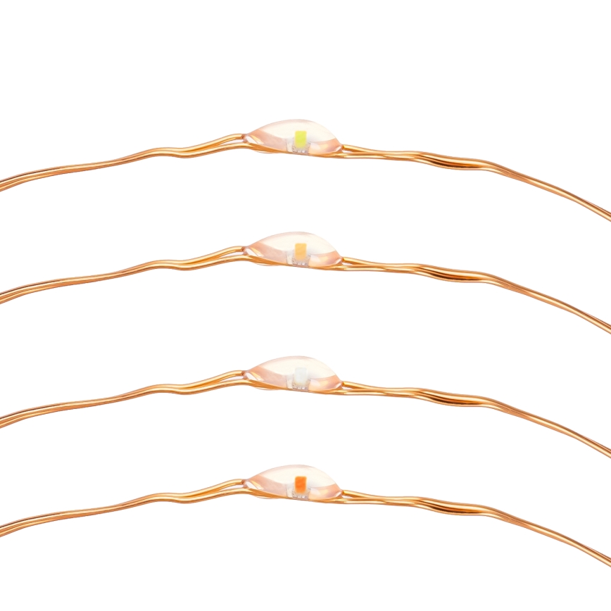 Aigostar - LED-aurinkoketju LED/8 toiminnot 12m 800 mAh IP65 800 mAh monivärinen