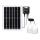 Aigostar - LED-aurinkokruunu 2xLED/70W/12V 12000 mAh 6500K halkaisija 12 cm + kauko-ohjaus