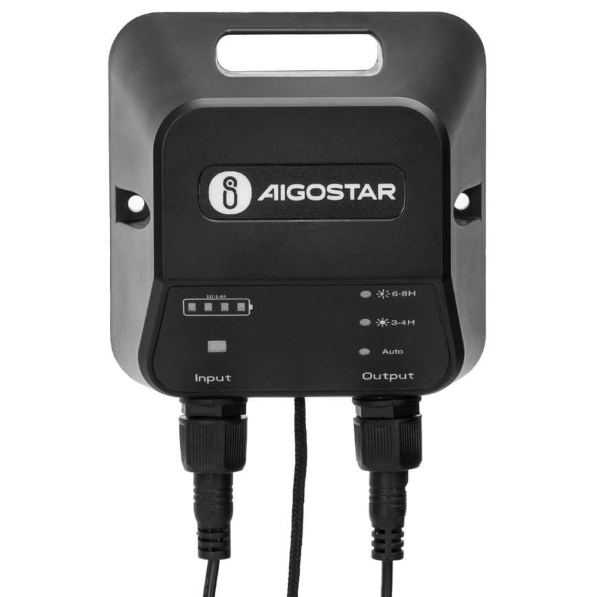Aigostar - LED-aurinkokruunu anturilla 2xLED/35W/12V 6000 mAh 6500K halkaisija 15 cm + kauko-ohjaus