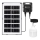 Aigostar - LED-aurinkokruunu anturilla LED/35W/12V 3000 mAh 6500K halkaisija 10 cm + kauko-ohjaus