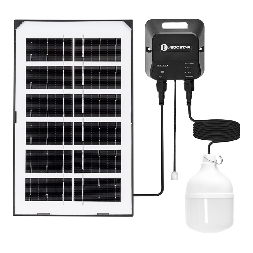 Aigostar - LED-aurinkokruunu LED/35W/12V 3000 mAh 6500K halkaisija 10 cm + kauko-ohjaus