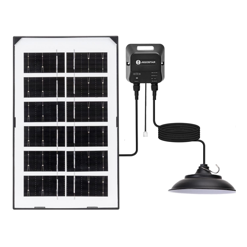 Aigostar - LED-aurinkokruunu LED/35W/12V 3000 mAh 6500K halkaisija 15 cm + kauko-ohjaus