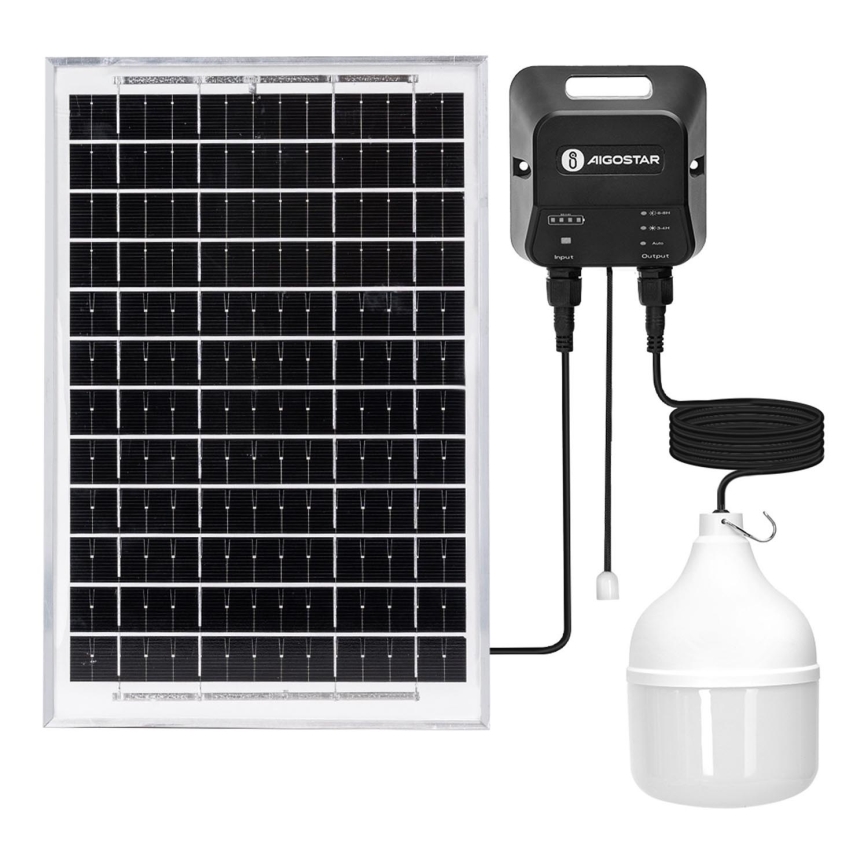 Aigostar - LED-aurinkokruunu LED/70W/12V 6000 mAh 6500K halkaisija 12 cm + kauko-ohjaus