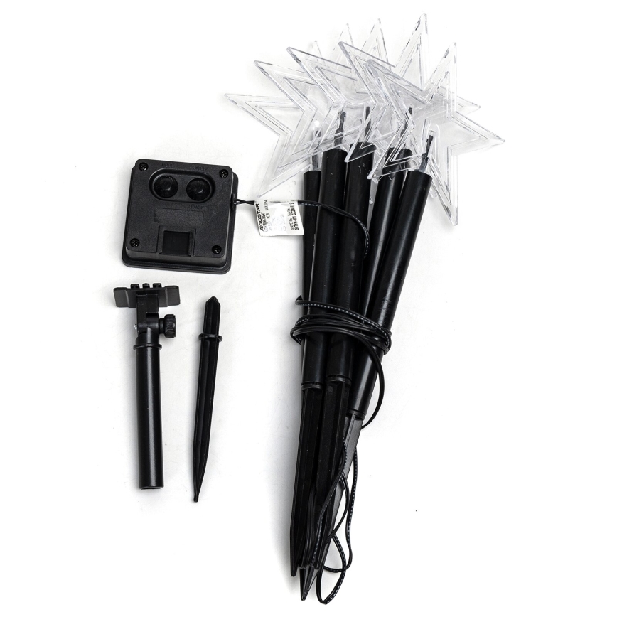 Aigostar - LED aurinkokäyttöinen joulukoristevalo LED/0,054W/1,2V 1m IP65 800 mAh lämmin valkoinen
