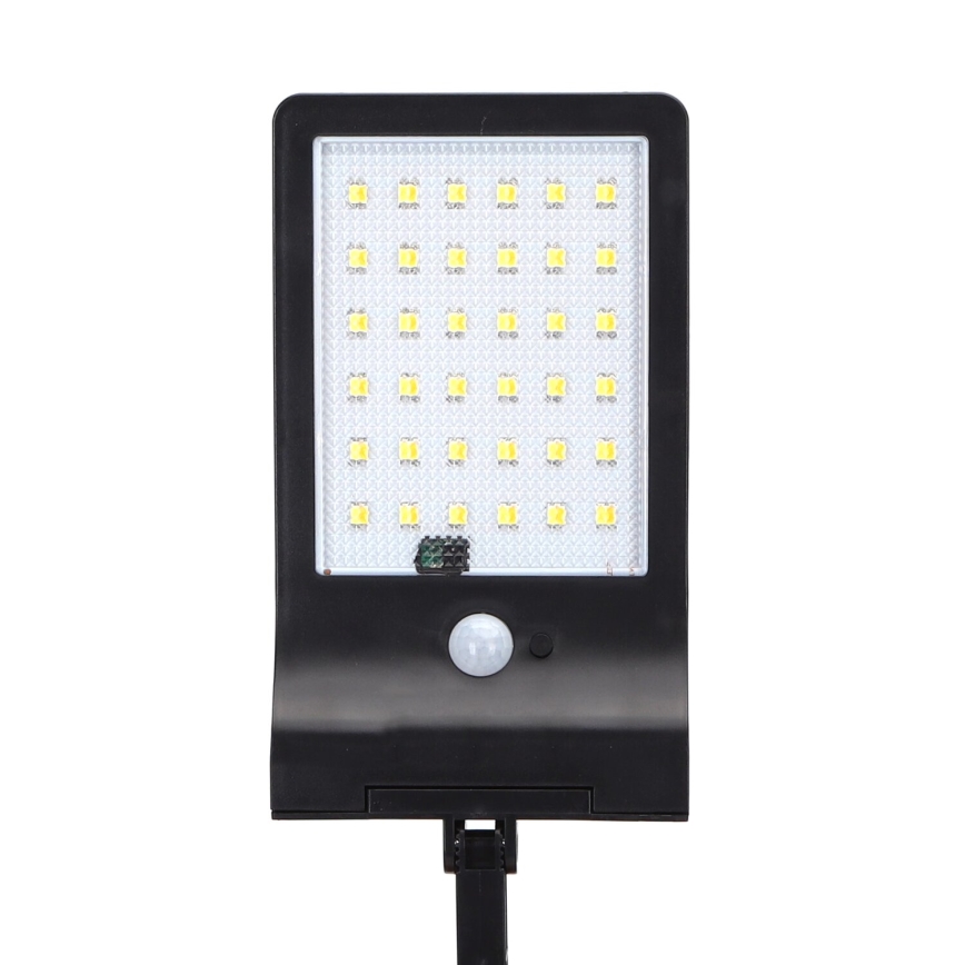 Aigostar - LED Aurinkokennokatuvalo anturilla LED/3W/3,7V1800 mAh IP44 3000/4000/5000K + kauko-ohjaus