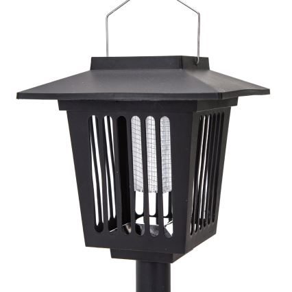 Aigostar - LED-aurinkolamppu hyönteisloukun kanssa LED/0,03W/1,2V 55,2cm musta 6500K IP44