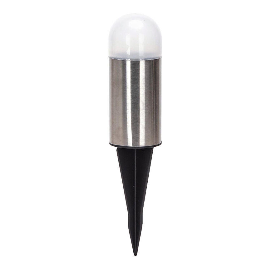Aigostar - LED-aurinkolamppu LED/0,006W/1,2V 20cm mattakromi 40 mAh 6500K IP44