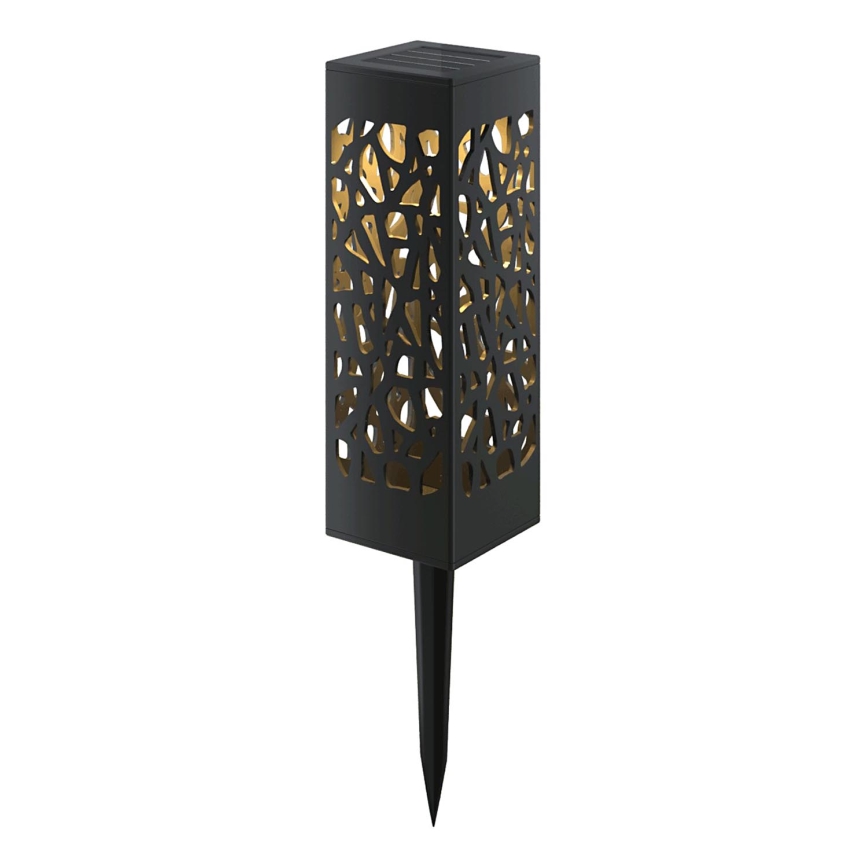 Aigostar - LED-aurinkolamppu LED/0,006W/1,2V 28,5 cm musta 6500K IP44