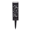 Aigostar - LED-aurinkolamppu LED/0,006W/1,2V 28,5cm musta 100 mAh 6500K  IP44
