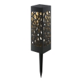 Aigostar - LED-aurinkolamppu LED/0,006W/1,2V 28,5cm musta 2700K IP44 100 mAh