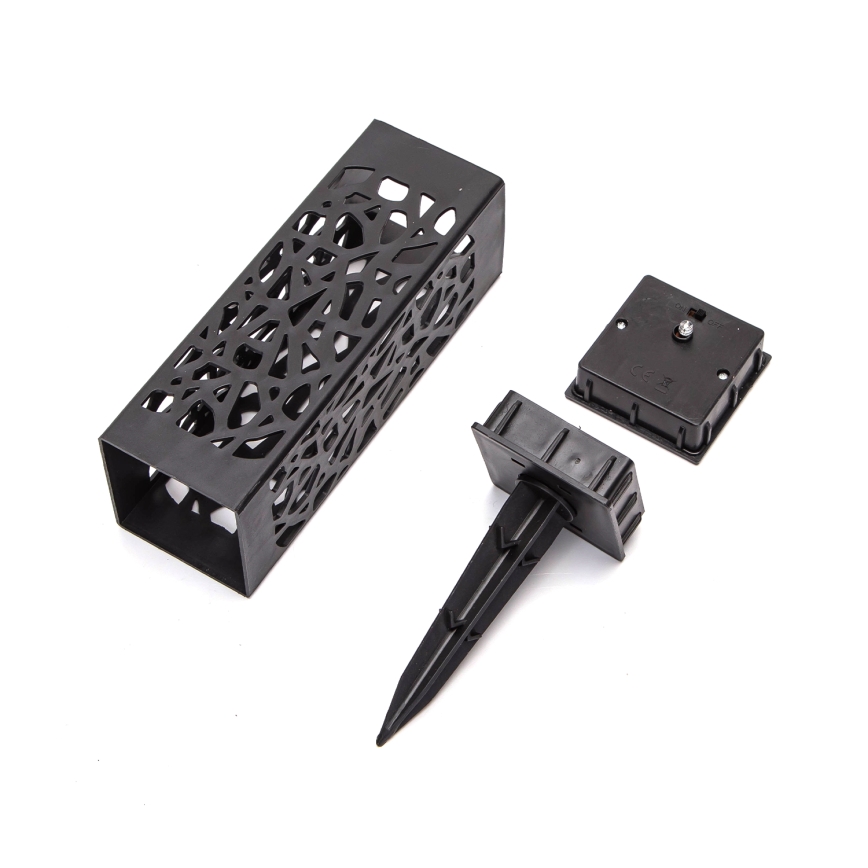 Aigostar - LED-aurinkolamppu LED/0,006W/1,2V 28,5cm musta 6500K  IP44
