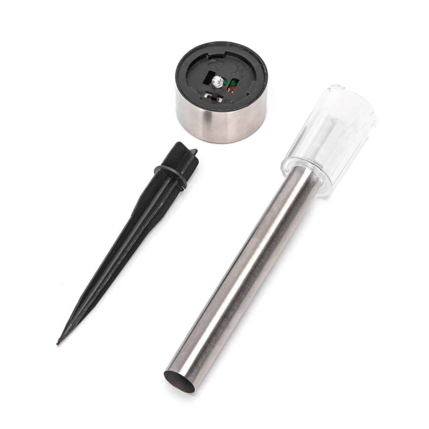 Aigostar - LED-aurinkolamppu LED/0,006W/1,2V 29,5 cm mattakromi 6500K IP44