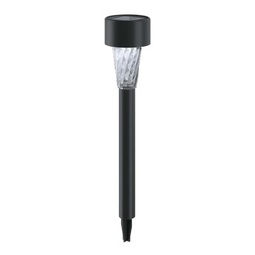 Aigostar - LED-aurinkolamppu LED/0,006W/1,2V 29,5 cm musta 6500K IP44